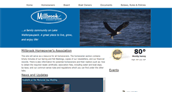 Desktop Screenshot of millbrookonthelake.com